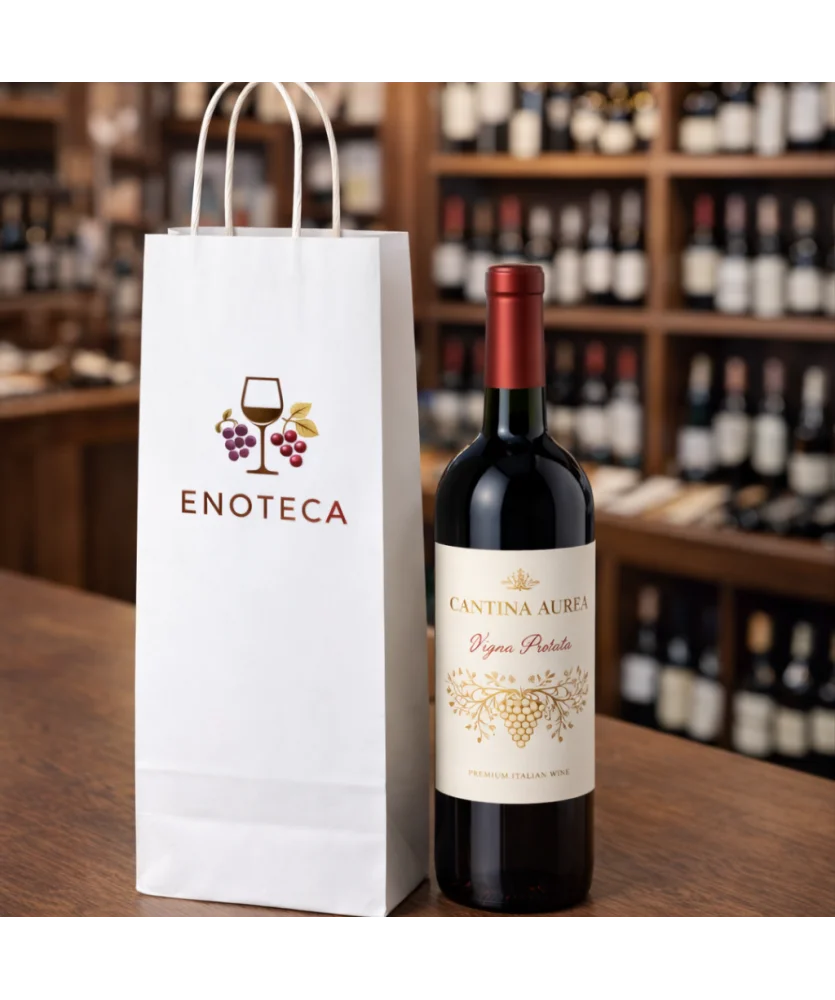 Shopper portabottiglie in carta