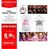 T-shirt Celibato - Nubilato personalizzato con logo - Pubblienne