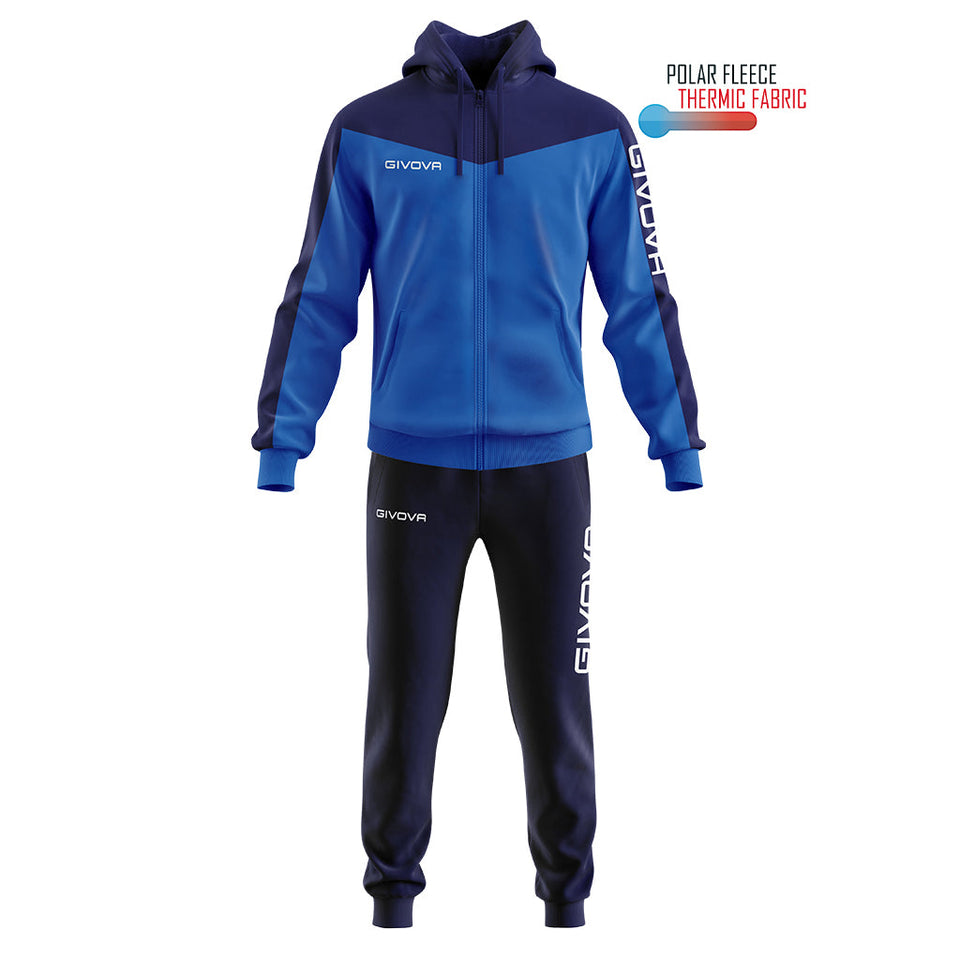 TUTA ROMA CON CAPPUCCIO POLARFLEECE personalizzato con logo - Pubblienne