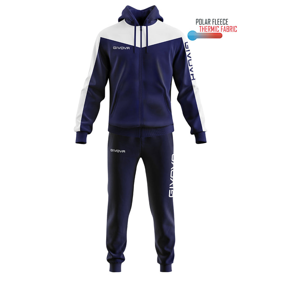 TUTA ROMA CON CAPPUCCIO POLARFLEECE personalizzato con logo - Pubblienne