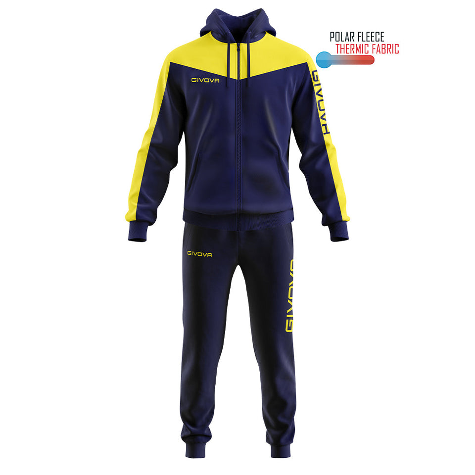 TUTA ROMA CON CAPPUCCIO POLARFLEECE personalizzato con logo - Pubblienne