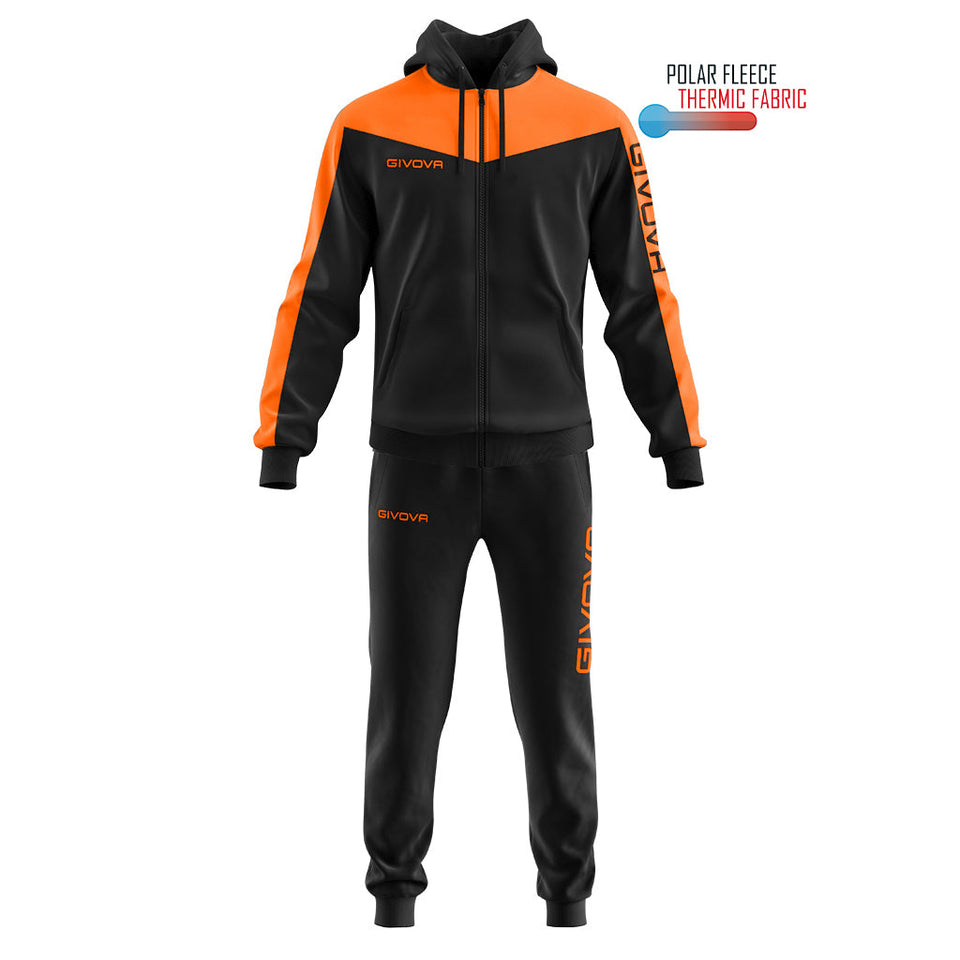 TUTA ROMA CON CAPPUCCIO POLARFLEECE personalizzato con logo - Pubblienne
