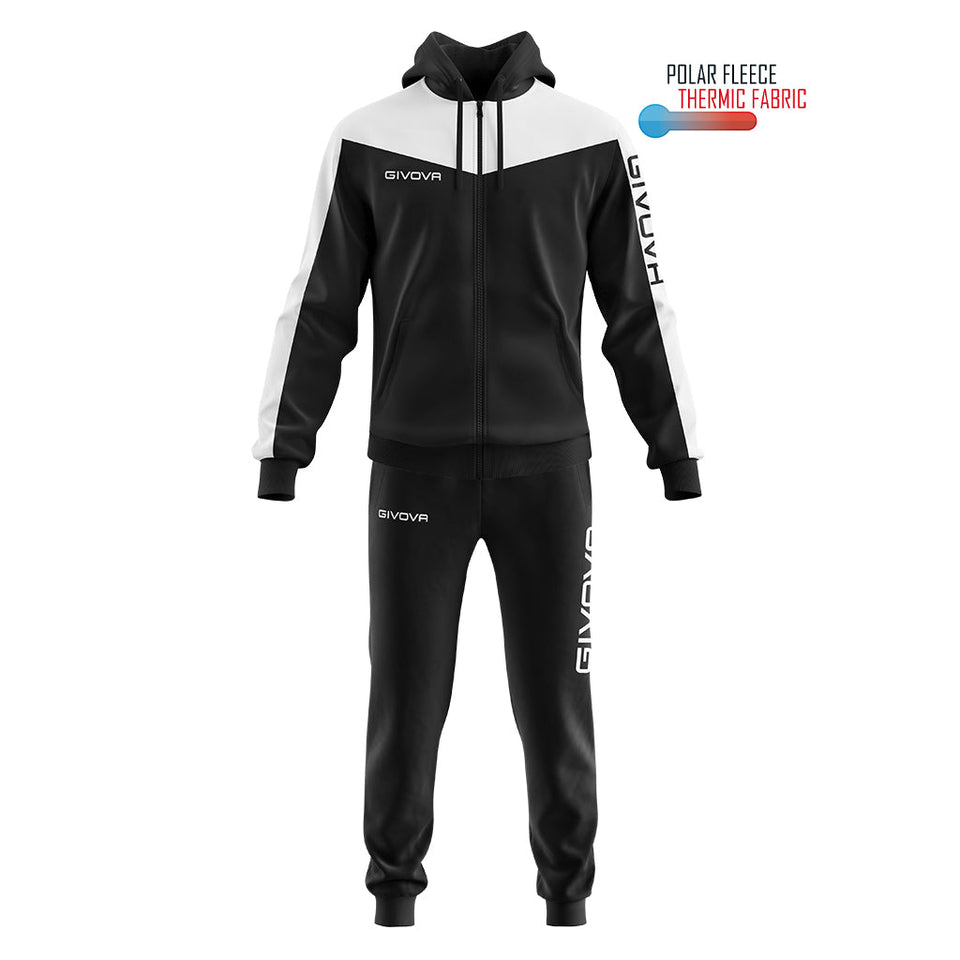 TUTA ROMA CON CAPPUCCIO POLARFLEECE personalizzato con logo - Pubblienne