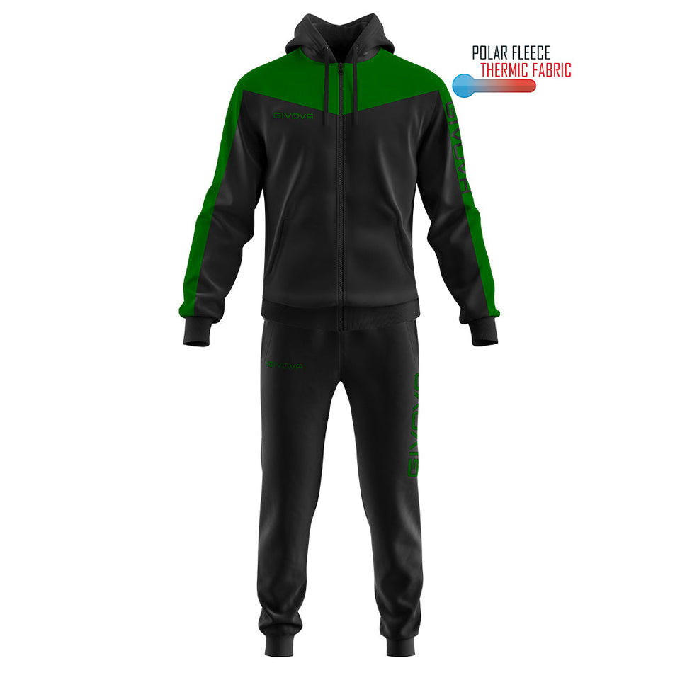 TUTA ROMA CON CAPPUCCIO POLARFLEECE personalizzato con logo - Pubblienne