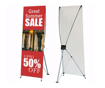 Stand Porta Banner personalizzato con logo - Pubblienne