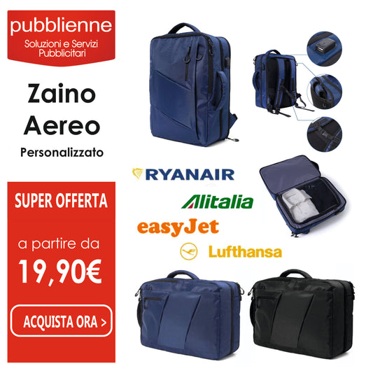 2916 Rima - Bagaglio a mano/zaino Portacomputer 16” personalizzato con logo - Pubblienne